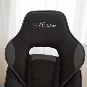 Gaming Chair mcRacing A25 Kunstleder / Kunststoff - Grau / Chrom