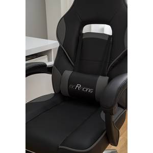 Gaming Chair mcRacing A25 Kunstleder / Kunststoff - Grau / Chrom