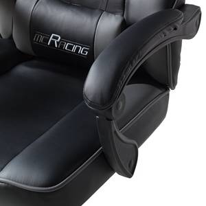 Gaming Chair mcRacing A25 Kunstleder / Kunststoff - Grau / Chrom