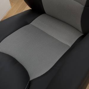 Chaise gamer Livaro Imitation cuir et mesh / Matière plastique - Noir / Gris