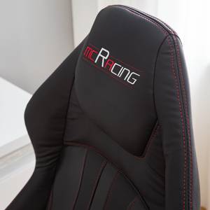 Sedia gaming mcRacing III Similpelle / Plastica - Nero / Color carbone