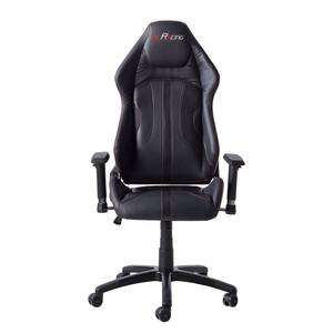 Chaise gamer mcRacing III Imitation cuir / Matière plastique - Noir / Blanc / Imitation carbone