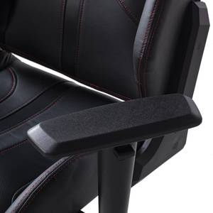 Chaise gamer mcRacing III Imitation cuir / Matière plastique - Noir / Blanc / Imitation carbone