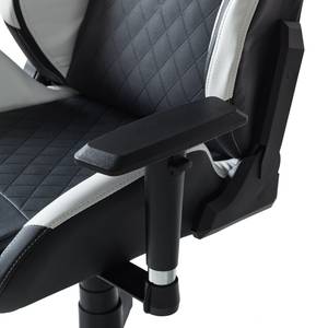 Chaise gamer mcRacing I Imitation cuir / Matière plastique - Noir / Blanc