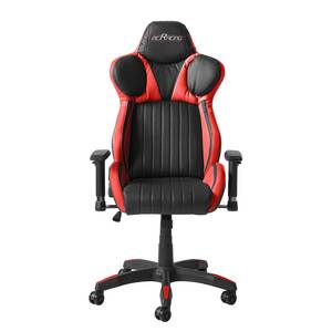 Gaming Chair mcRacing II Kunstleder / Kunststoff - Rot / Schwarz