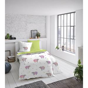 Parure de lit en satin mako Mouton Satin - Multicolore - 135 x 200 cm + oreiller 80 x 80 cm