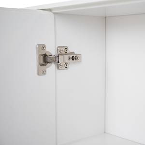 Armoire de toilette Zaddy Blanc mat / Noir - Blanc
