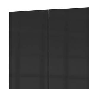 Drehtürenschrank Level 36 C Hochglanz Schwarz / Weiß - 250 x 216 cm - Ohne - Mit Spiegeltür/-en