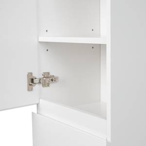 Salle de bain Zaddy II (3 éléments) Blanc mat / Noir - Blanc