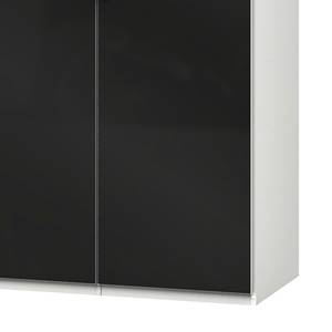 Draaideurkast Level 36 C Hoogglans zwart/wit - 150 x 216 cm - Zonder - Zonder spiegeldeuren