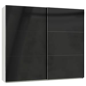Armoire à portes coulissantes Level 36C Noir brillant / Blanc - 200 x 216 cm - Sans