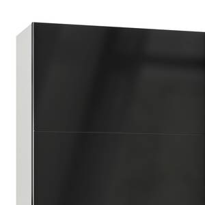 Zweefdeurkast Level 36 C Hoogglans zwart/wit - 200 x 216 cm - Zonder