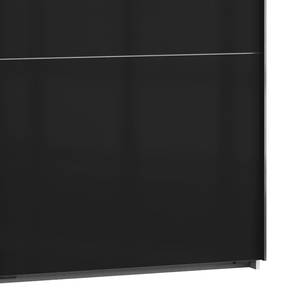 Schwebetürenschrank Level 36 C Weiß / Hochglanz Schwarz - 200 x 216 cm - Ohne