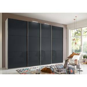 Schwebetürenschrank Level 36 C Hochglanz Schwarz / Weiß - 350 x 216 cm - Ohne