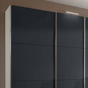 Schwebetürenschrank Level 36 C Hochglanz Schwarz / Weiß - 350 x 216 cm - Ohne