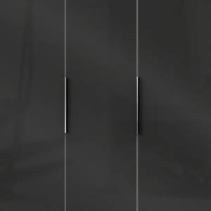Drehtürenschrank Level 36 C Hochglanz Schwarz / Weiß - 150 x 236 cm - Ohne - Ohne Spiegeltür/-en