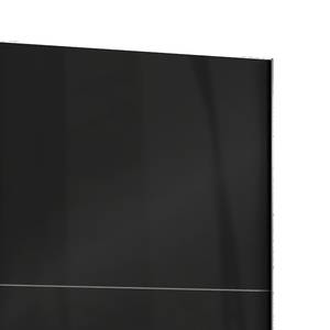 Schwebetürenschrank Level 36 C Weiß / Hochglanz Schwarz - 200 x 236 cm - Ohne