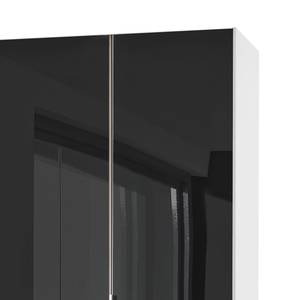 Armoire Level 36C Noir brillant / Blanc - 100 x 236 cm - Sans - Sans portes miroir