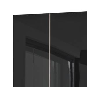 Armoire Level 36C Noir brillant / Blanc - 100 x 236 cm - Sans - Sans portes miroir