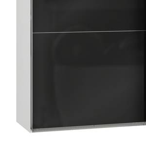 Armoire à portes coulissantes Level 36C Noir brillant / Blanc - 200 x 236 cm - Sans