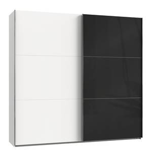 Schwebetürenschrank Level 36 C Weiß / Hochglanz Schwarz - 250 x 236 cm - Ohne