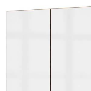 Armoire Level 36C Blanc brillant / Imitiation chêne - 300 x 216 cm - Sans - Avec portes miroir