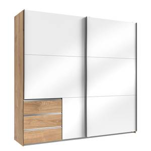 Schwebetürenschrank Level 36 C Hochglanz Weiß / Eiche Dekor - 200 x 216 cm - 3