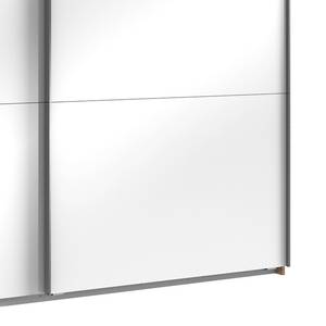 Armoire à portes coulissantes Level 36C Blanc brillant / Imitiation chêne - 200 x 216 cm - 3