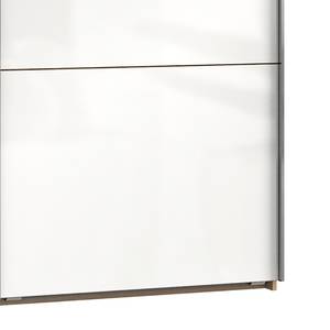 Armoire à portes coulissantes Level 36C Imitation chêne / Blanc brillant - 200 x 216 cm - 3