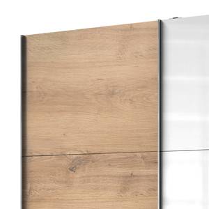 Armoire à portes coulissantes Level 36C Imitation chêne / Blanc brillant - 300 x 216 cm - Plus de 5 tiroirs