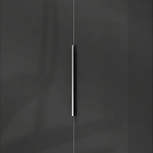 Armoire d’angle Level 36C Blanc / Noir brillant - Hauteur : 236 cm