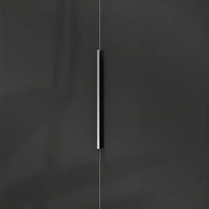 Armoire d’angle Level 36C Blanc / Noir brillant - Hauteur : 216 cm