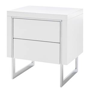 Comodino Bell Hill Bianco alpino / Color argento - 2