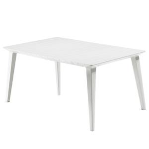 Table et chaises Split I (5 éléments) 100 % polypropylène - Blanc