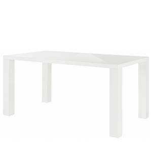 Eettafel Tresco hoogglans wit - 160 x 90 cm