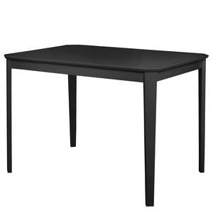 Table Trion I Partiellement en pin massif - Noir - Largeur : 110 cm