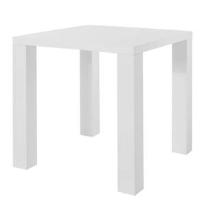 Table Tresco Blanc brillant - 80 x 80 cm