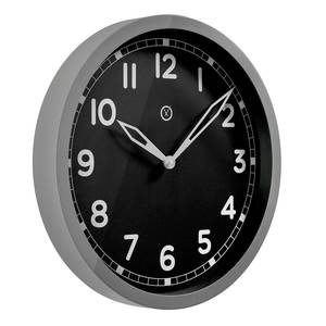 Horloge murale Brooklands Aluminium - Noir