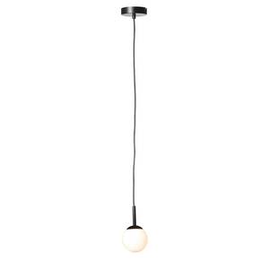 Hanglamp Gitse melkglas/ijzer - 1 lichtbron