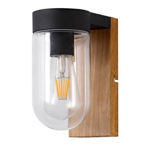 Wandlamp Cabar transparant glas/aluminium - 1 lichtbron