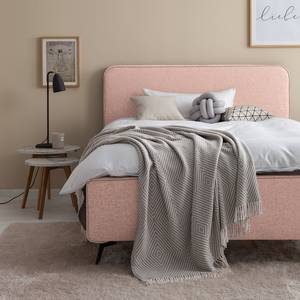 Letto imbottito KARELIA Tessuto Mavie: rosa - 160 x 200cm - Senza rete a doghe