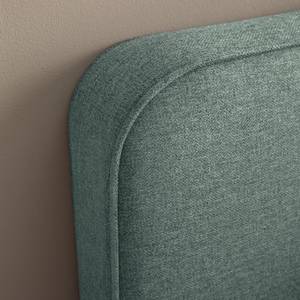 Letto imbottito KARELIA Tessuto Mavie: menta - 180 x 200cm - Senza rete a doghe