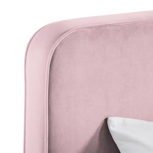 Gestoffeerd bed KARELIA Velours Ravi: Mauve - 180 x 200cm - Zonder lattenbodem