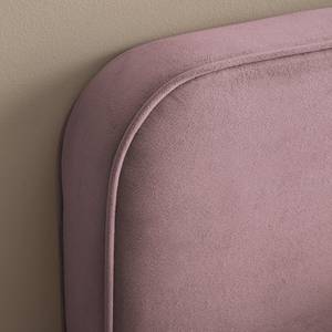 Lit capitonné KARELIA Velours Ravi: Mauve - 140 x 200cm - Sans sommier