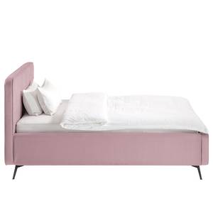 Gestoffeerd bed KARELIA Velours Ravi: Mauve - 140 x 200cm - Zonder lattenbodem