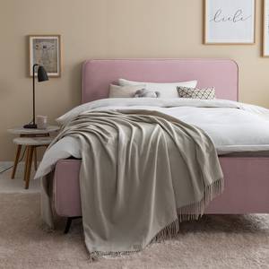 Letto imbottito KARELIA Velluto Ravi: mauve - 160 x 200cm - Senza rete a doghe