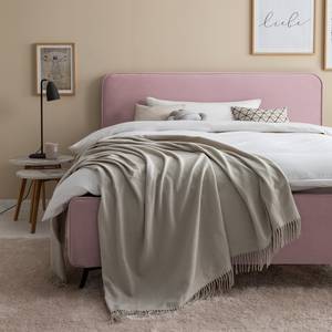 Lit capitonné KARELIA Velours Ravi: Mauve - 200 x 200cm - Sans sommier