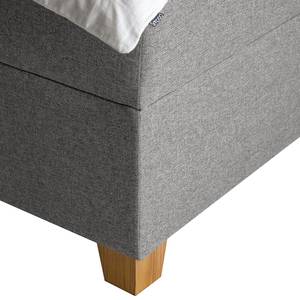 Boxspring Woodmore inclusief verlichting - Grijs/taupe - 120 x 200cm