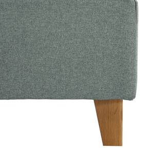 Gestoffeerd bed Woodlake I Geweven stof Mavie: Mint - 200 x 200cm - Zonder opbergruimte