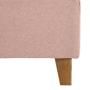 Gestoffeerd bed Woodlake I Geweven stof Mavie: Roze - 180 x 200cm - Zonder opbergruimte